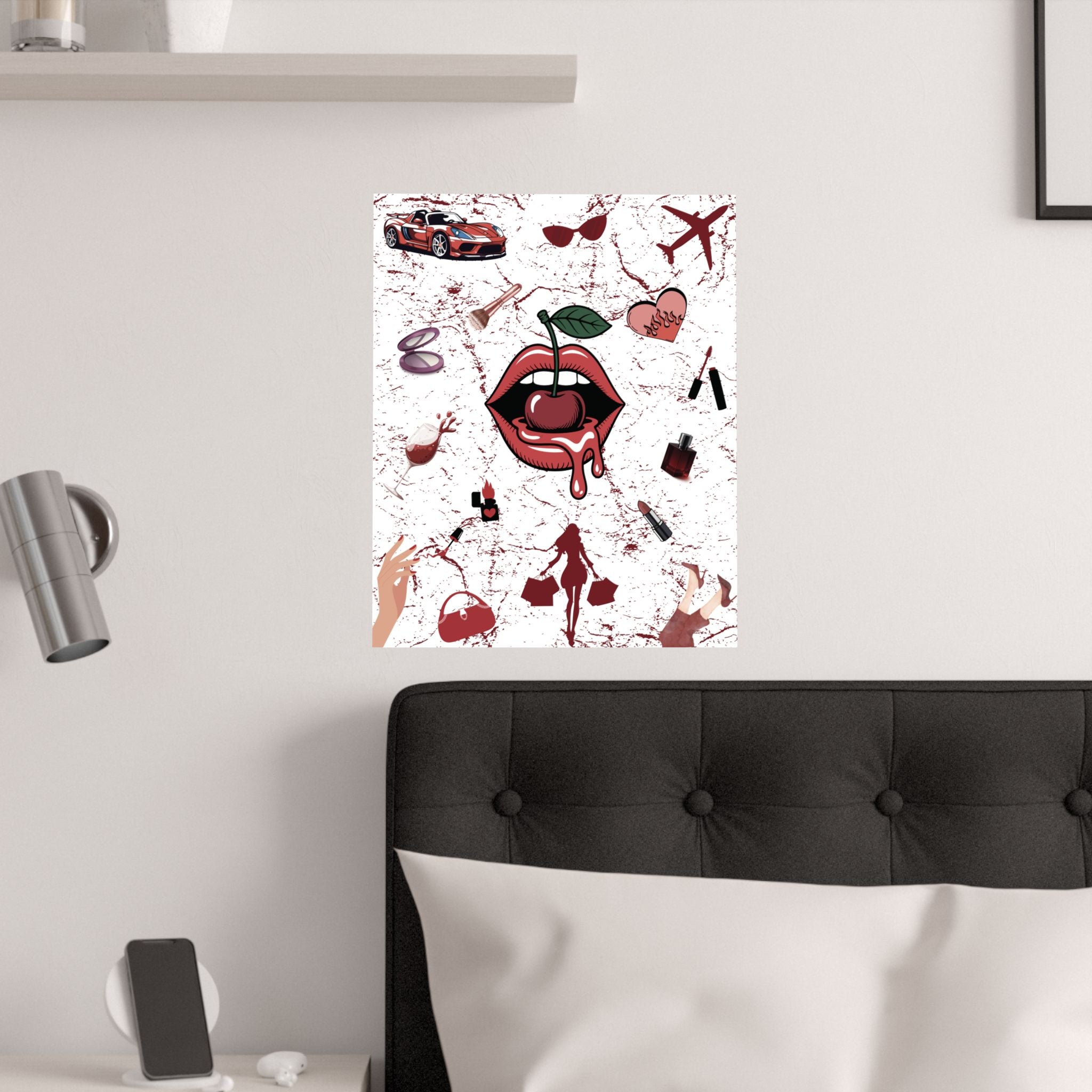 Baddie Wall Poster, Glam Room Décor