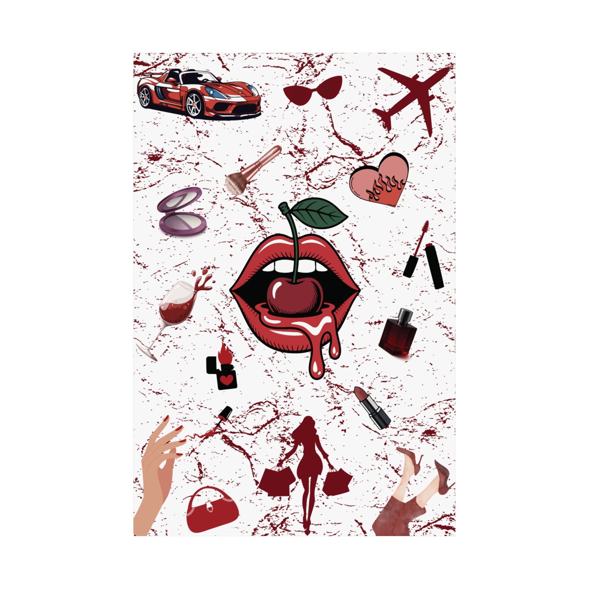 Baddie Wall Poster, Glam Room Décor