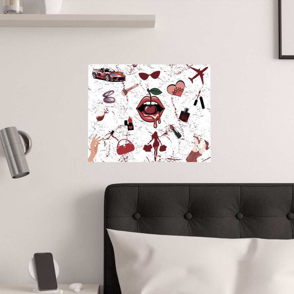 Baddie Wall Poster, Glam Room Décor