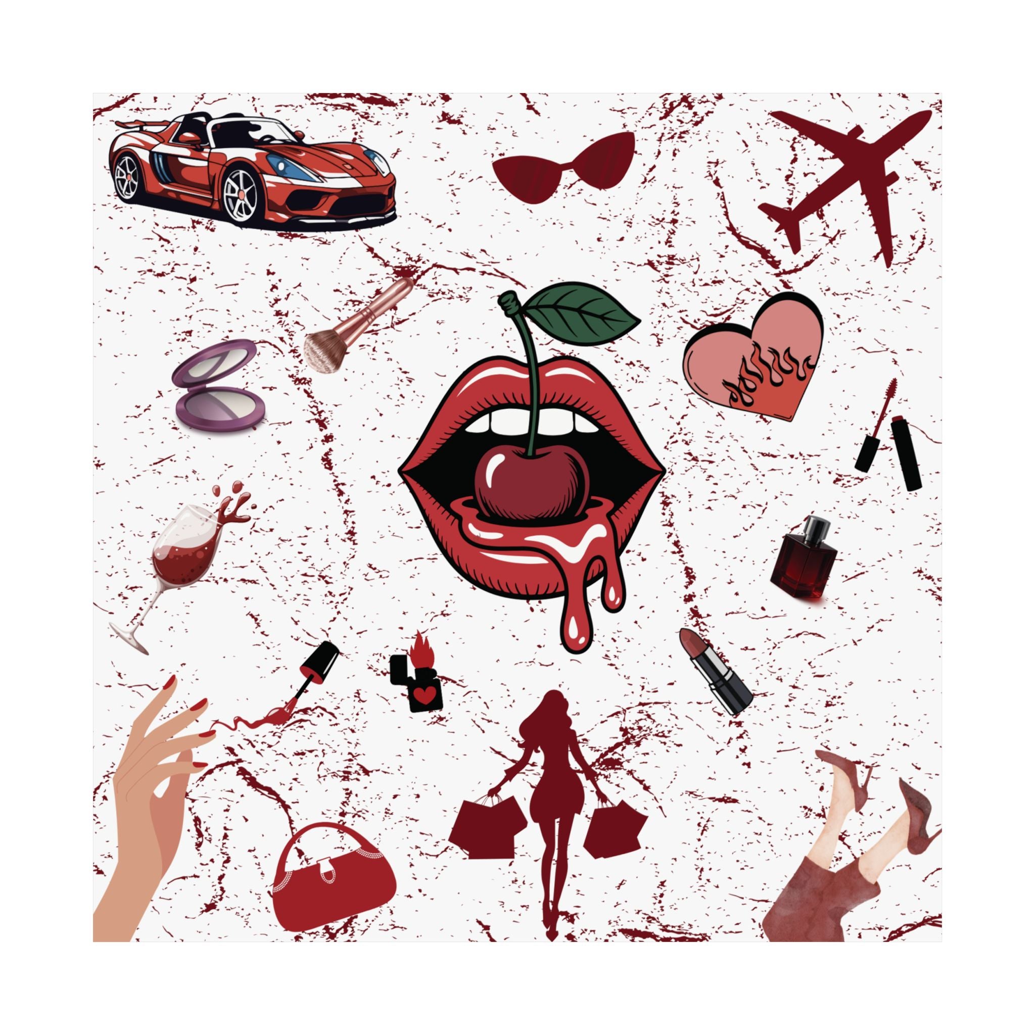 Baddie Wall Poster, Glam Room Décor