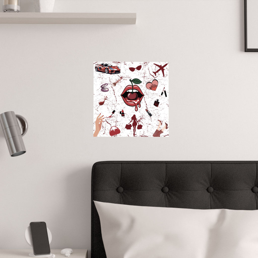 Baddie Wall Poster, Glam Room Décor
