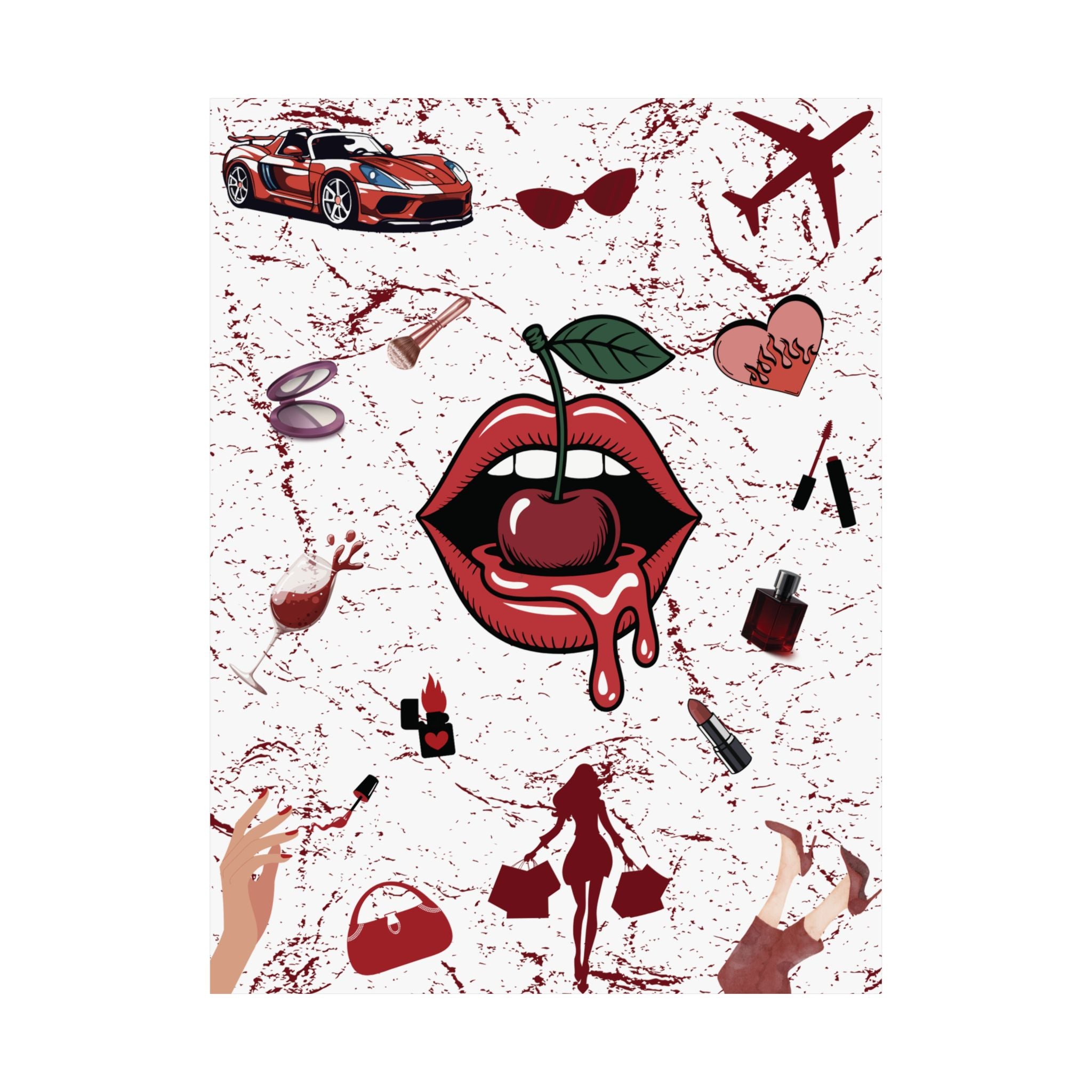 Baddie Wall Poster, Glam Room Décor