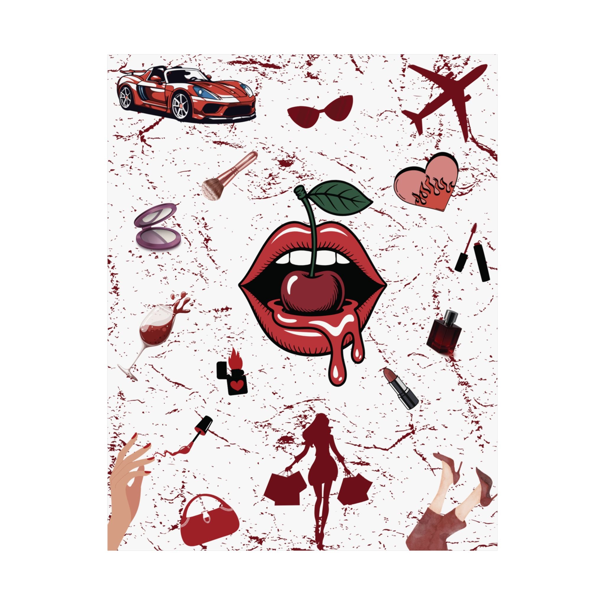 Baddie Wall Poster, Glam Room Décor