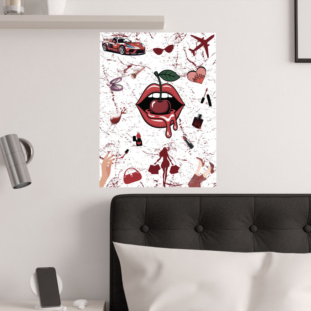 Baddie Wall Poster, Glam Room Décor