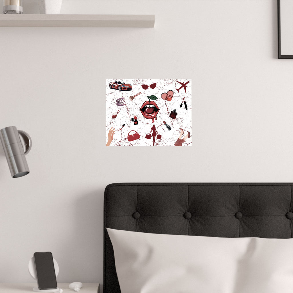 Baddie Wall Poster, Glam Room Décor