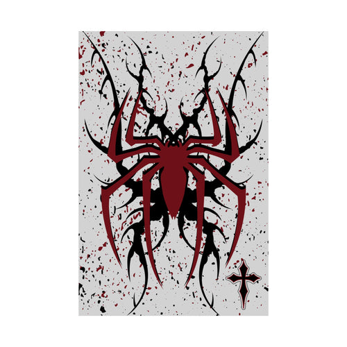 Spider Gothic Poster — Minimal Aesthetic Wall Art
